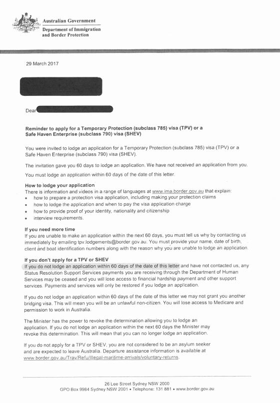 notification letters