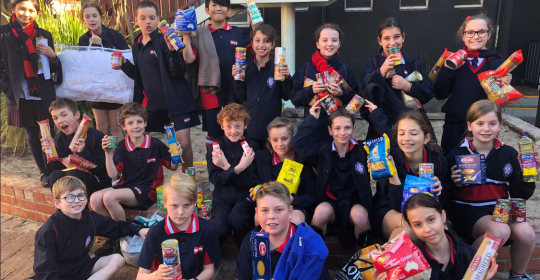 St Michael's Grammar food drive